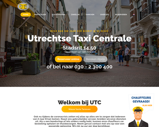 Utrechtse Taxi Centrale Logo