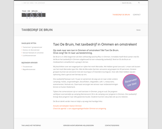 Taxi de Bruin Logo