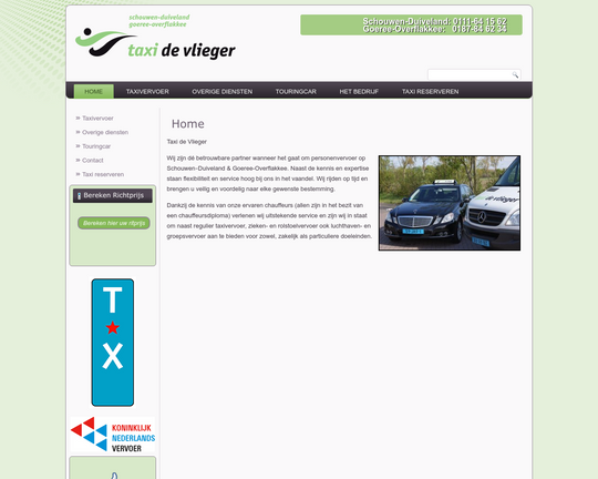 Taxi de Vlieger Logo