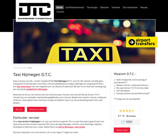 Taxi Nijmegen D.T.C. Logo