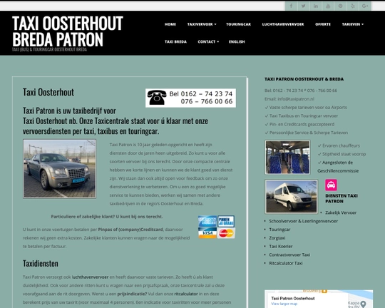 Taxi Oosterhout Breda Patron Logo