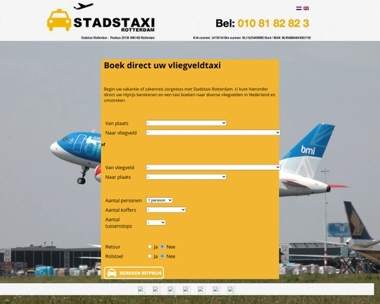 Vliegveldtaxi Rotterdam Logo